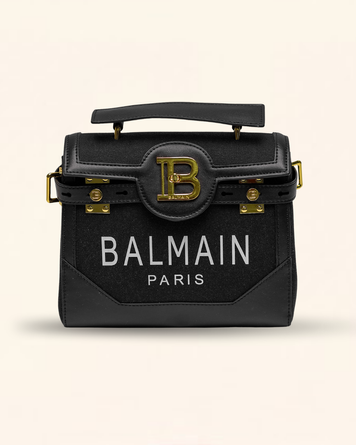 Жіноча сумка Balmain B-Buzz 23 Total Black 99513-В наявності фото