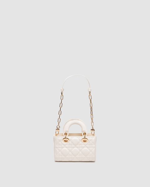 Жіноча сумка Dior Lady D-Joy Micro Bag White 99919-В наявності фото
